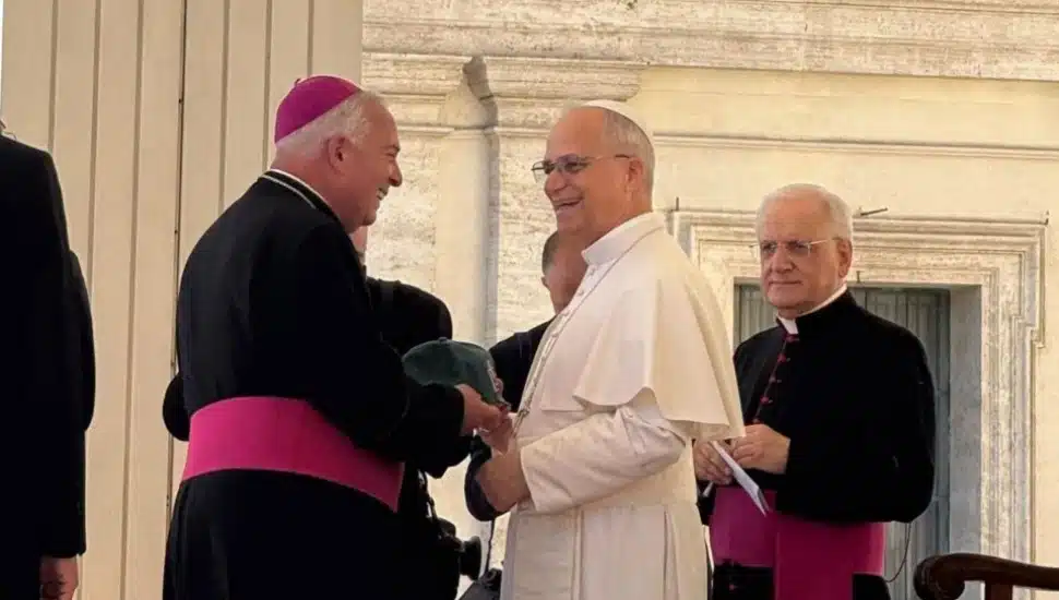 Philadelphia Archbishop Nelson J. Perez meets with Pope Leo XIV.