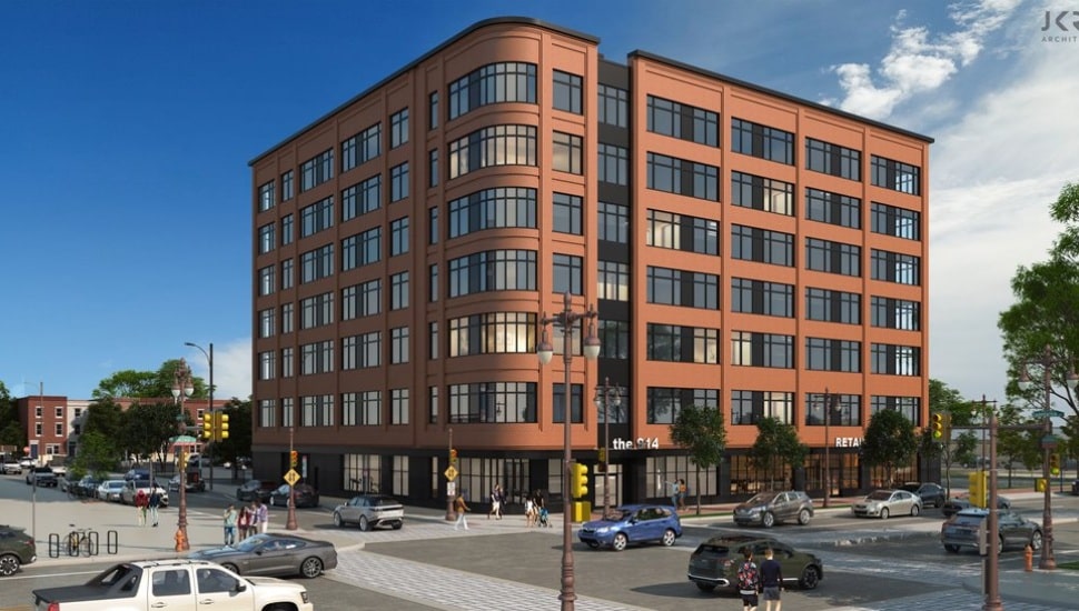 A rendering of new boutique apartments at 914 S. Broad Street.