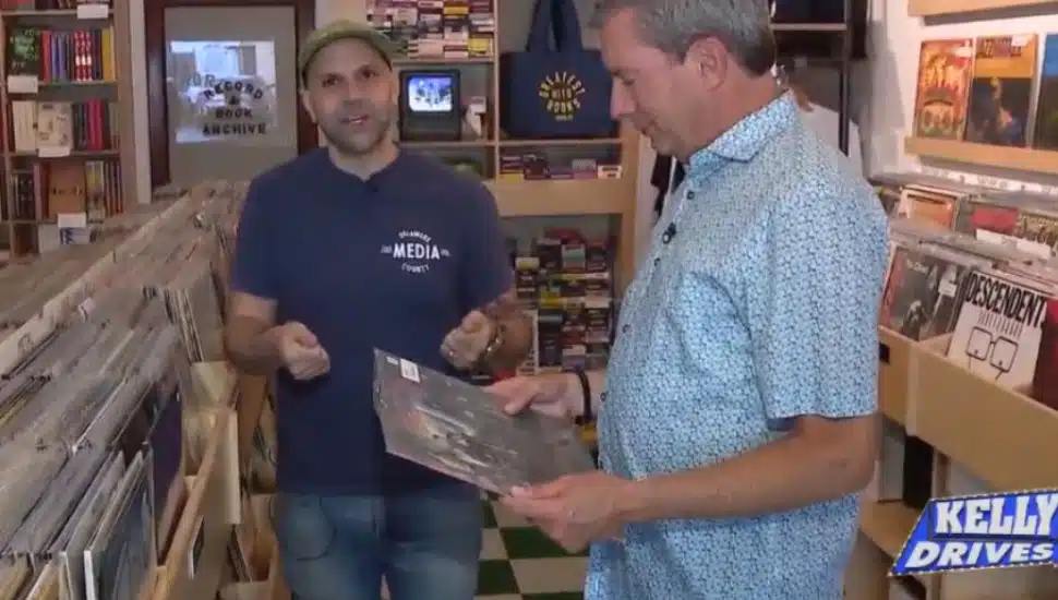 Bob Kelly of Kelly Drives talks with Stu inside the Greatest Hits Records and Books store.