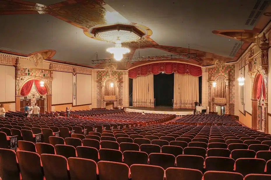 The newly-restored interior of the Lansdowne Theater.