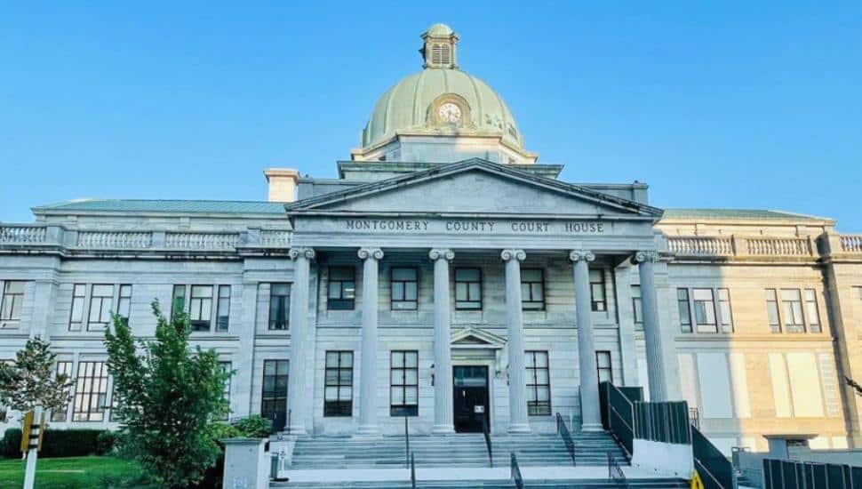 The Montgomery County Courthouse.