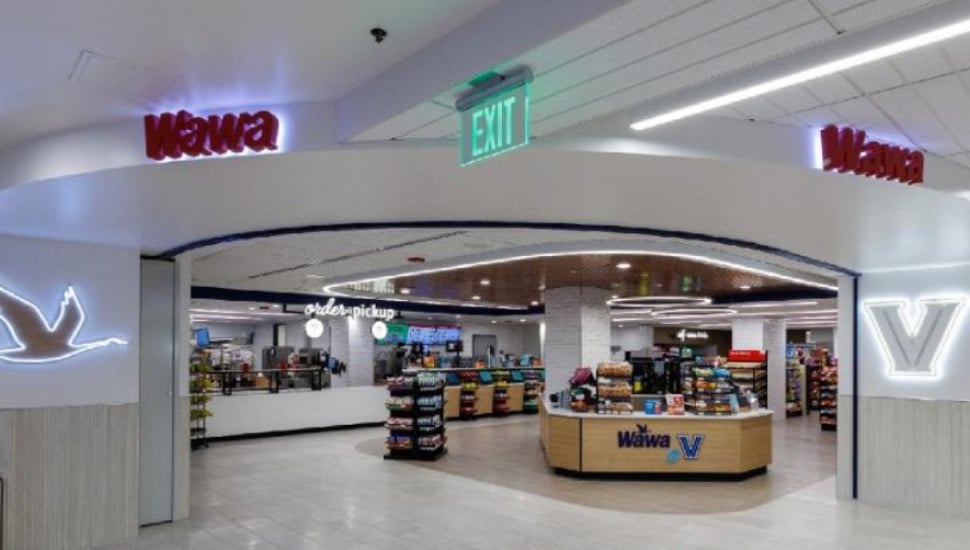 The new Wawa store at the Connolly Center, Villanova University.
