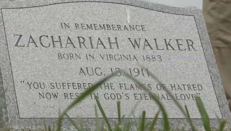 The Zachariah Walker memmorial.