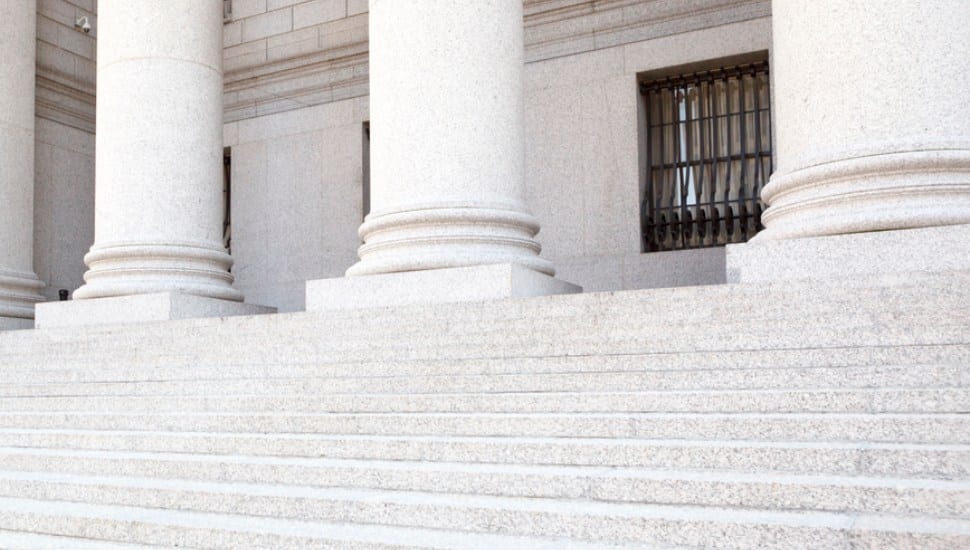 Courthouse steps.