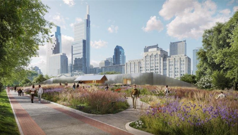 A rendering of the Calder Gardens coming to Philadelphia.
