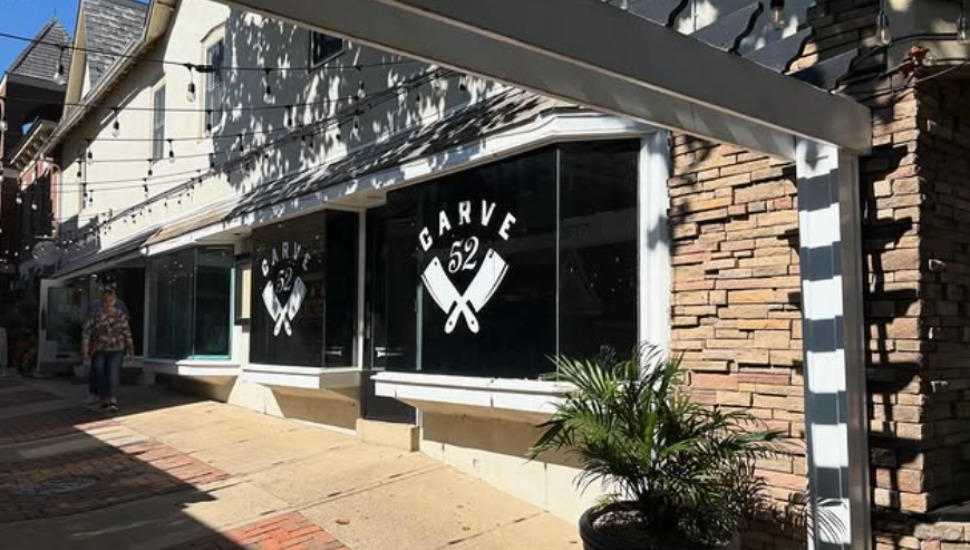 The storefront of Carve 52, a new sandwich shop.