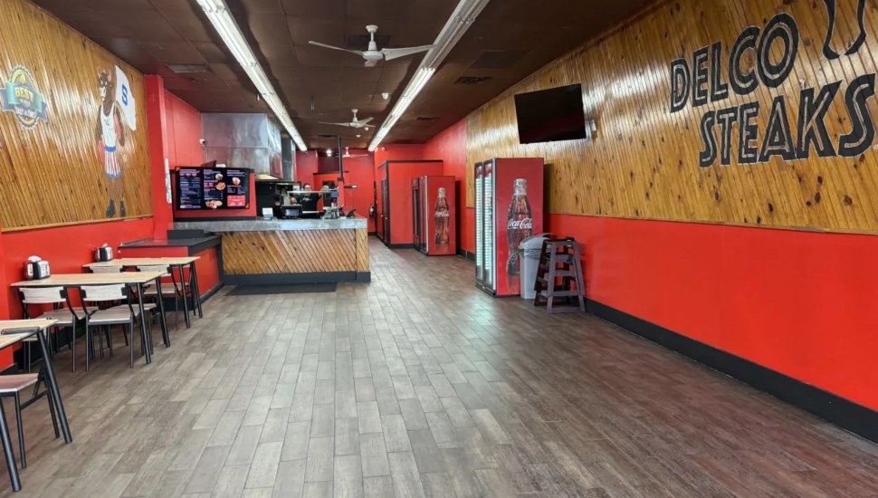 Inside the new Delco Steaks shop on Baltimore Pike in Springfield.