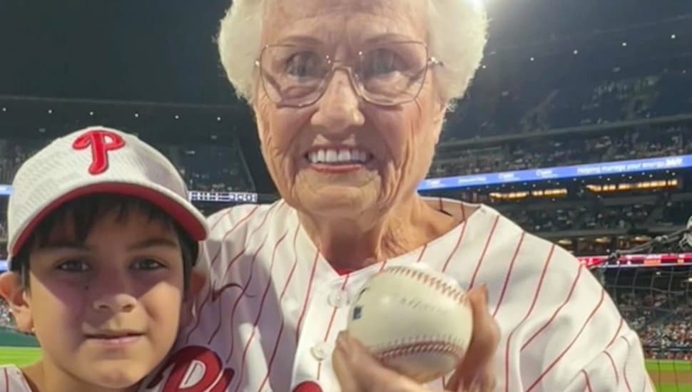 Hatfield's Donna Morey got an amazing 80th birthday surprise from a 9-year-old who gave her a ball he caught at a recent Phillies game.