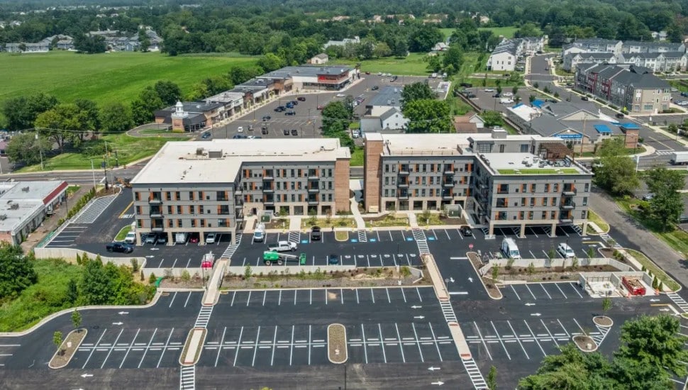 An aerial view of The Landmark at Dublin.