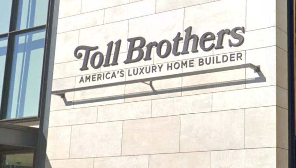 A Toll Brothers sign.