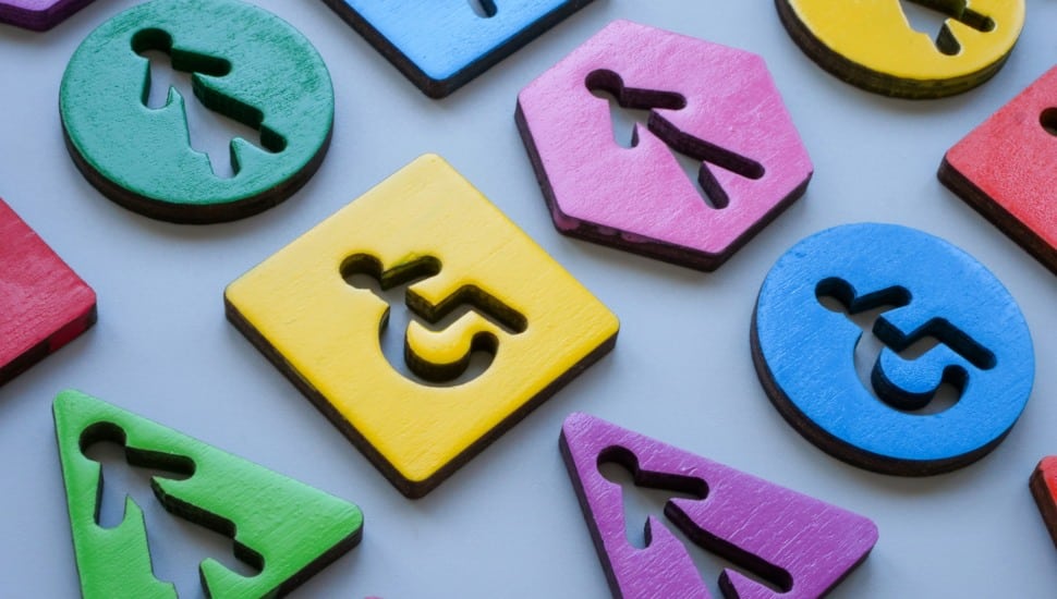 Different colorful figurines to illustrate diversity and inclusion.
