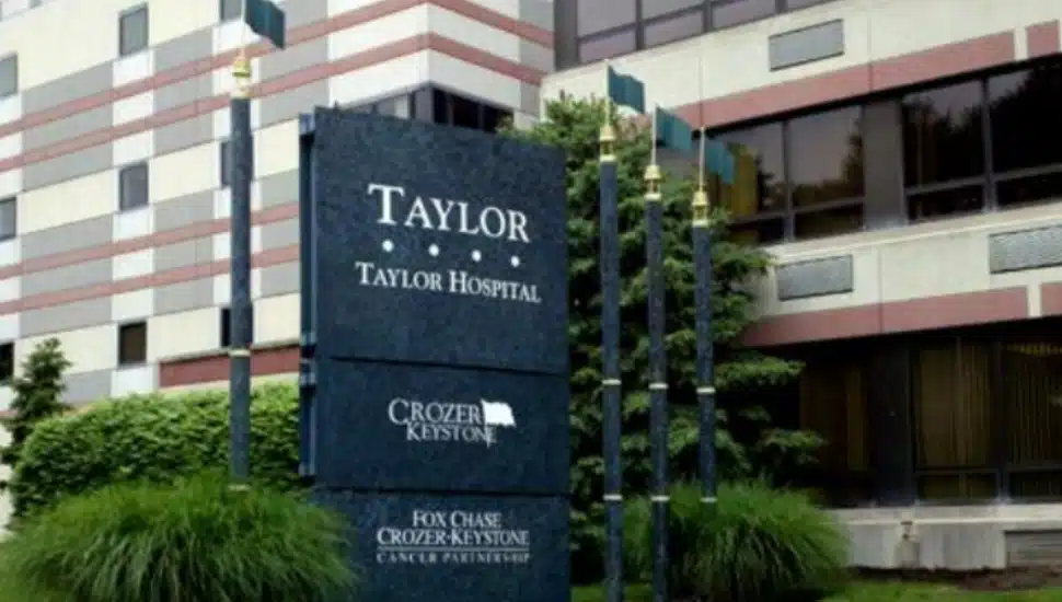 Taylor Hospital in Ridley.