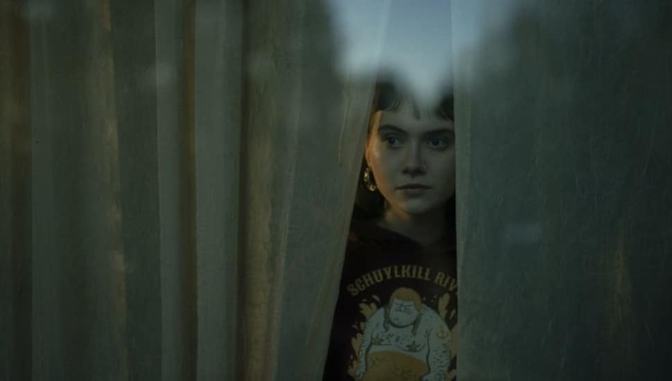 Emilia Jones, who plays Meave Prendergrass, wears a Schuylkill River Mermaid shirt.