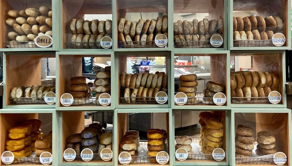 Bagels from Bagelocity & The Soup King Cafe.