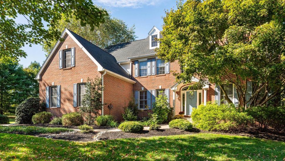 This brick Colonial home at 12 Cherry Farm Lane in West Chester is available for sale.