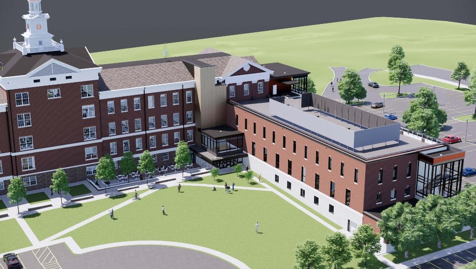 A rendering of DCCC’s upcoming new Southeast Center in Drexel Hill.