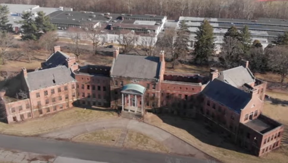 An aerial view of Norristown State Hospital.