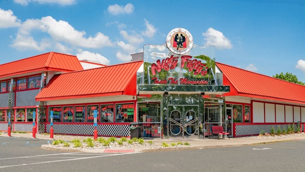 A Nifty Fifty's restaurant.