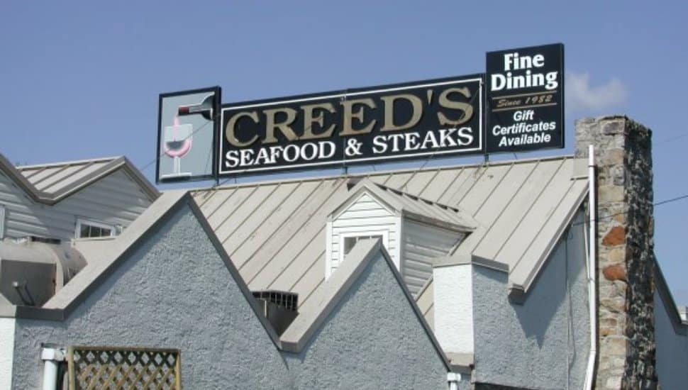 Creed's Seafood building.