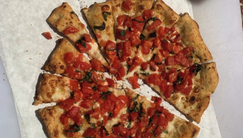 The pepperoni pizza is a favorite at Oso Sweet Bakery Cafe.