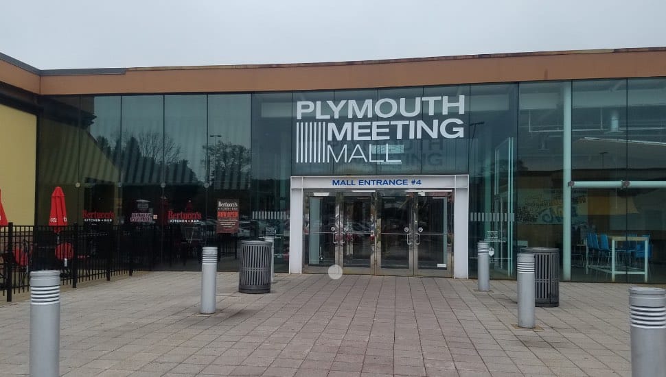 An entrance to Plymouth Meeting Mall.