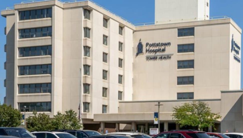 The exterior of Pottstown Hospital.