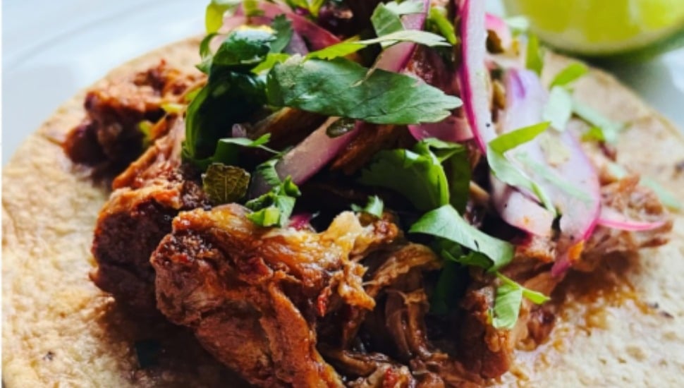 A Mexican dish that will be available at the new Taquero restaurant in Media Borough.