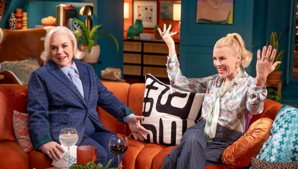 Busy Phillips talks with a guest on "Busy This Week."
