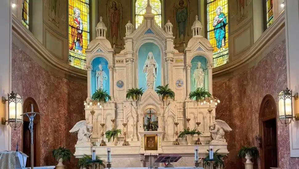 Inside St. Hedwig Church in Chester.