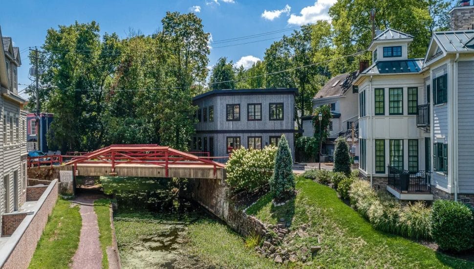 New Hope canal home for sale.