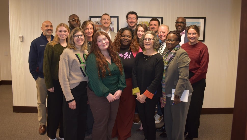 Pictured are members of the Associates Board with a few of the grant recipients.