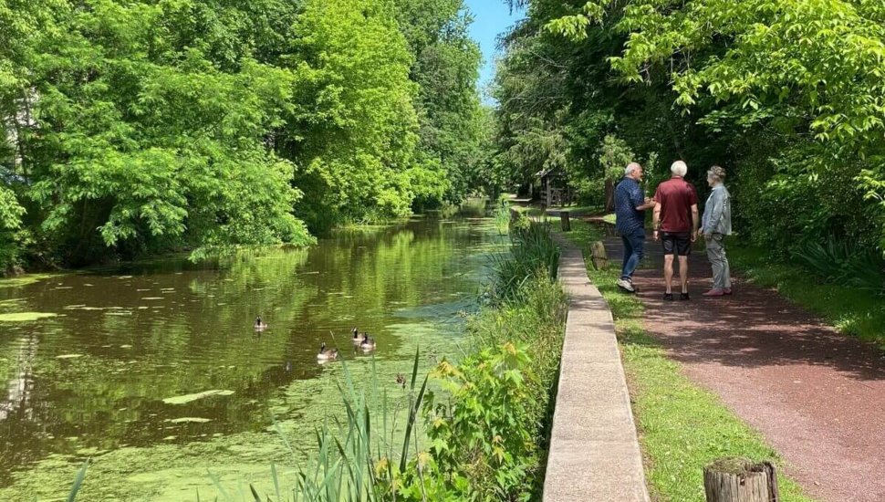 The Delaware River Towpath Trail.