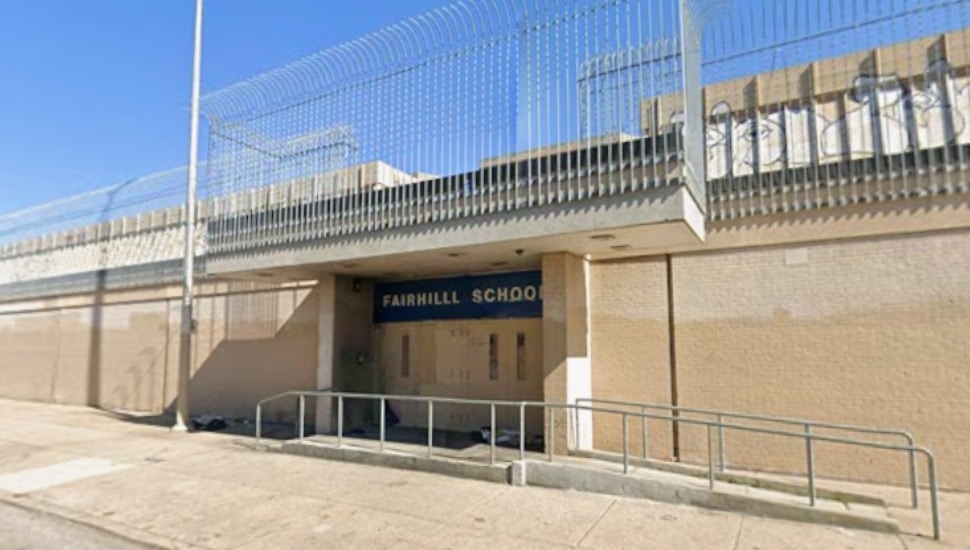 The exterior of Fairhill School.