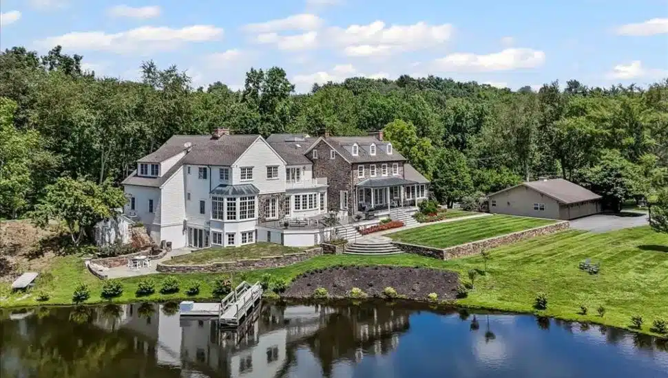 A lakeside home at 80 Heyburn Road in Chadds Ford is available for sale.