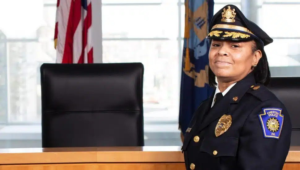 Katrina Blackwell in her police uniform
