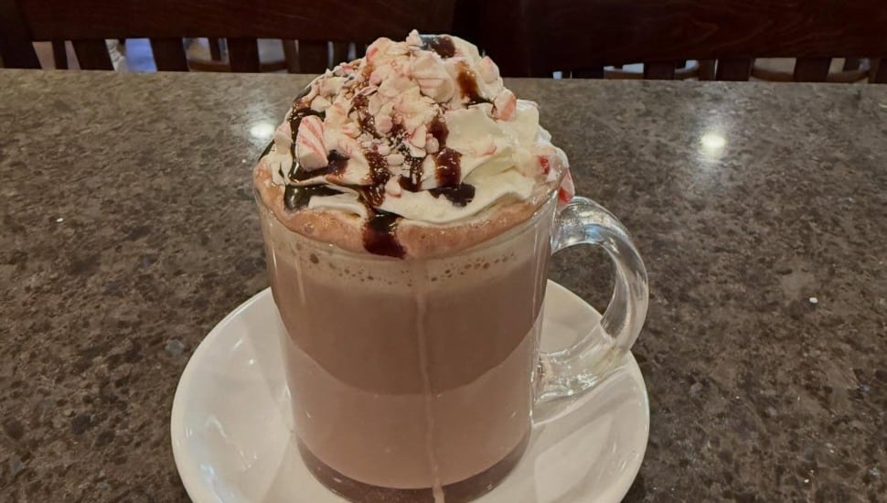 A Ghiradelli Hot Chocolate at Tank & Libby's in Drexel Hill.