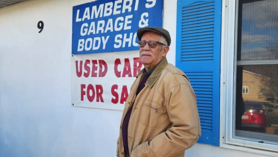 Thomas Lambert at Lambert's Garage and Body Shop.