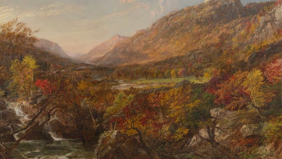 Jasper Francis Cropsey (1823–1900), "Autumn in the Ramapo Valley, Erie Railway," 1873, oil on canvas.