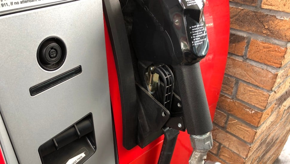 A gas pump.