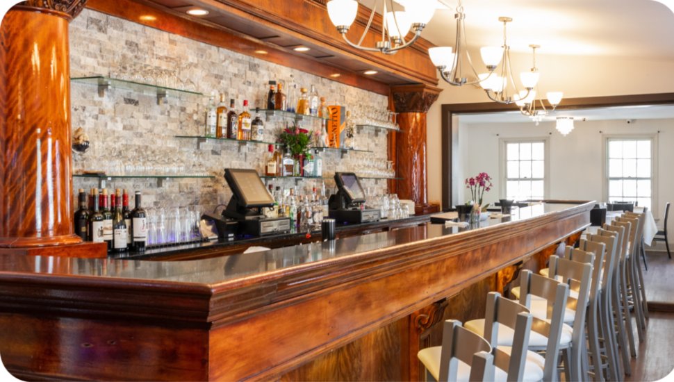 The inside of the Guru's Indian Cuisine restaurant.