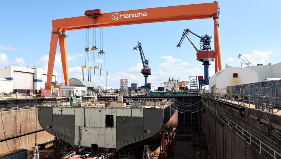 Hanwha Group facility at the Philly Shipyard.