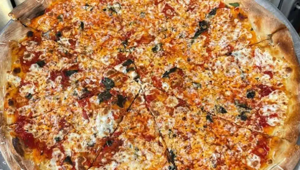 One of the pizzas available at Johnny's Pizza, now open in Wayne.