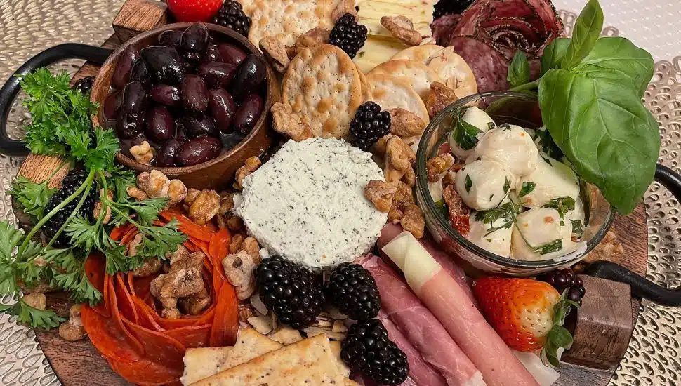 The Delco, a locally-named charcuterie platter from All Things Charcuterie LLC in Morton.