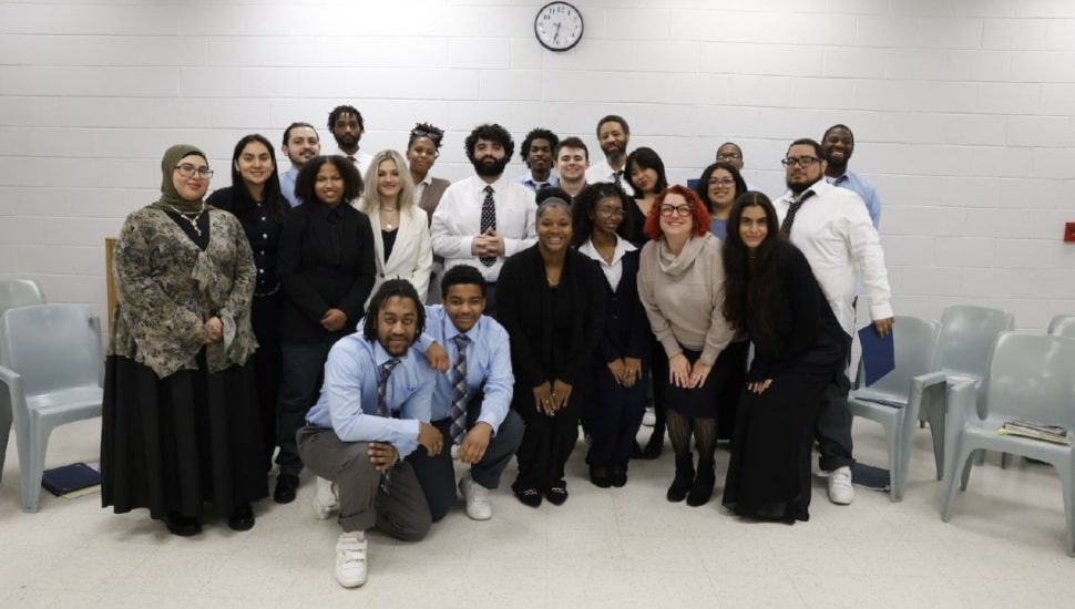 Twenty students — 10 from Penn State Brandywine and 10 incarcerated at a nearby county jail — studied public speaking during a semester-long course offered through the Inside-Out Prison Exchange Program.