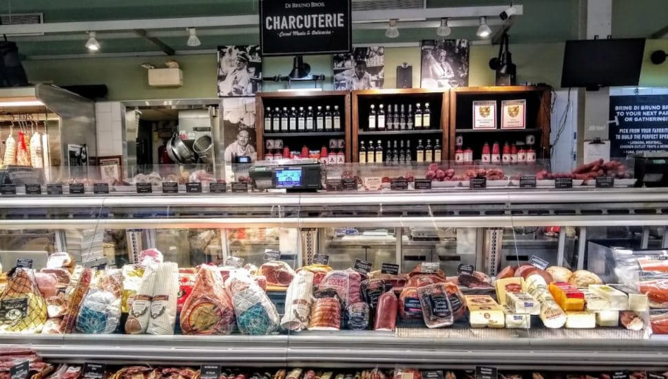Inside the deli of Ardmore's former Di Bruno Bros.