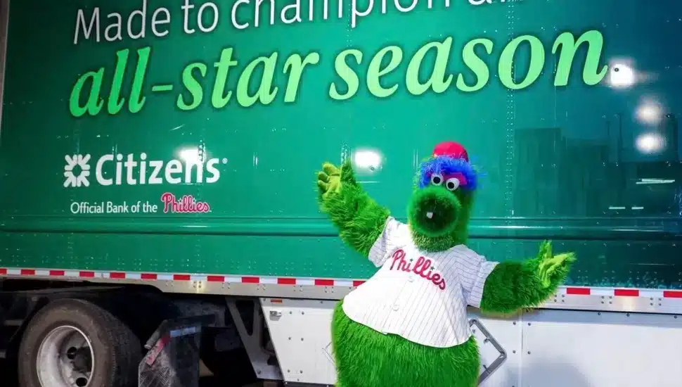 Phillies Truck, Packed with Gear and Hot Dog Launcher, Heads to Spring Training