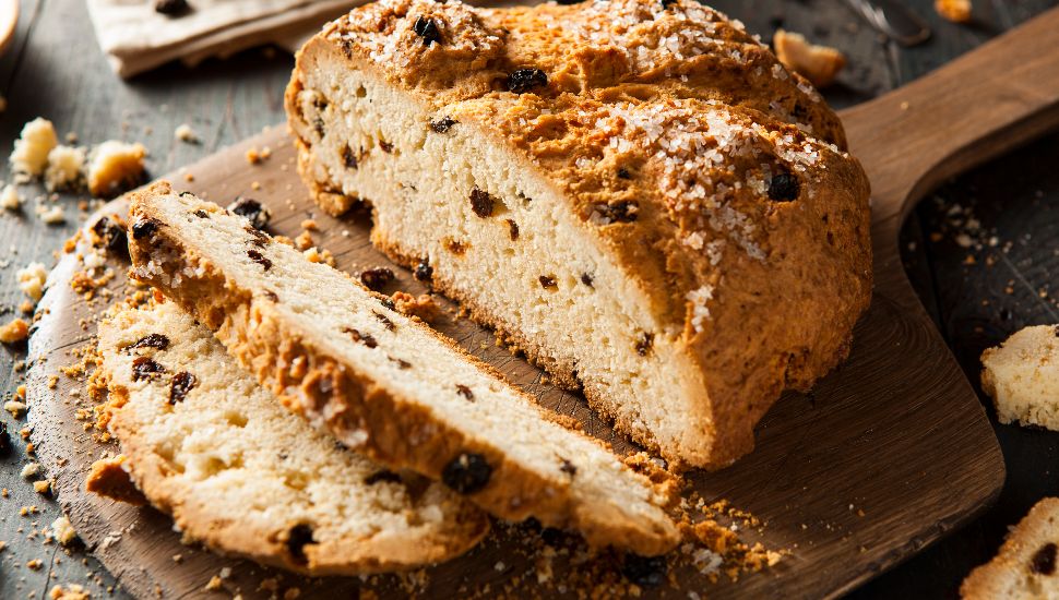 A loaf of Irish soda bread.