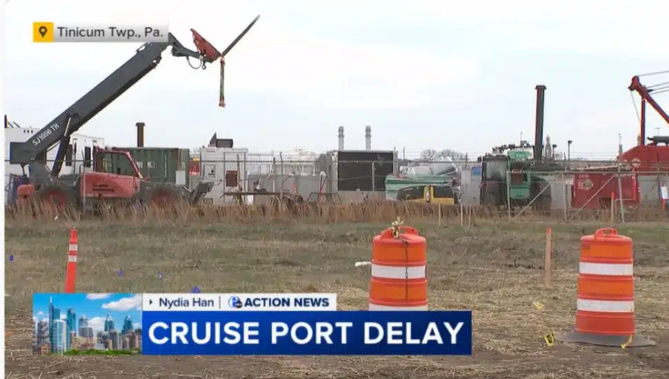 The future site of the PhilaPort cruise terminal in Tinicum.