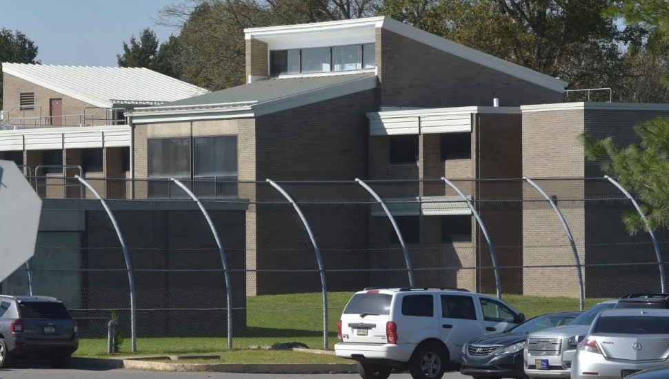 The now-closed and flooded Delaware County Juvenile Detention Center in Lima.