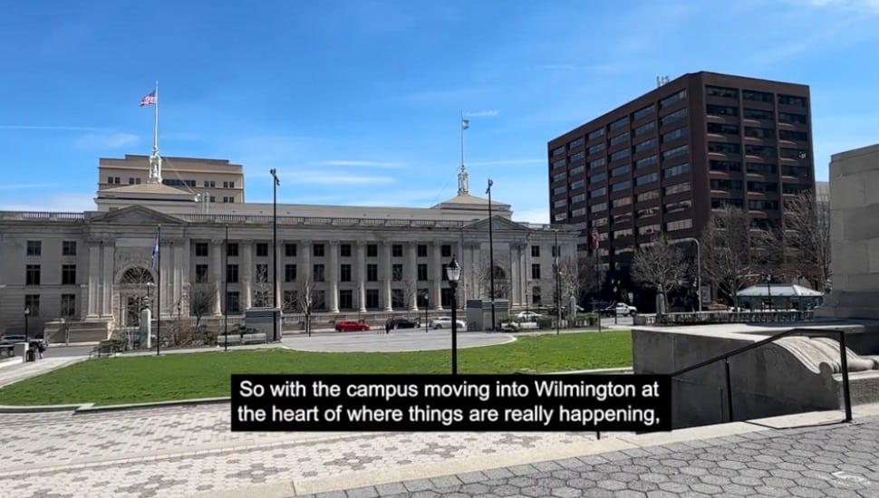 Downtown Wilmington at the location of new Widner University Delaware Law School.